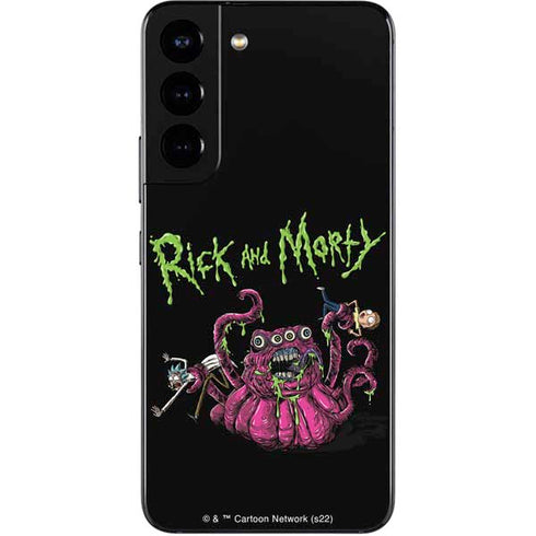 Adult Swim Rick and Morty Tentacle Attack Galaxy S22 Skin
